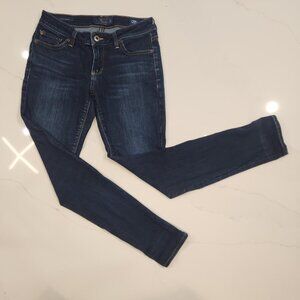 Lucky Brand ORTA Sz 0 / 25 Premium Lolita Skinny Blue Jeans Low Rise Work Casual